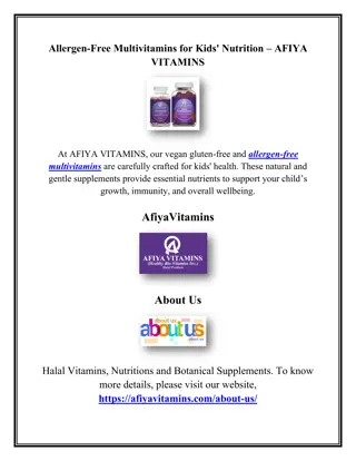Allergen-Free Multivitamins for Kids' Nutrition – AFIYA VITAMINS