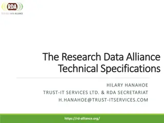 Europe’s ICT Standardisation Approach and RDA Involvement