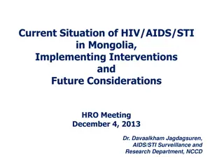 HIV/AIDS and STI Situation in Mongolia: Insights and Interventions