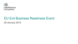 EU Exit Business Readiness Event & Customs Update Information