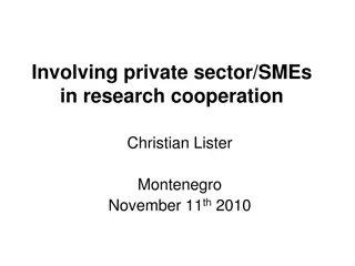 Engaging SMEs in Research Cooperation & Funding Opportunities