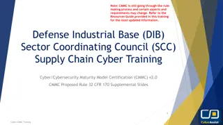 CMMC Program Rule and Cybersecurity Requirements