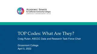 Overview of TOP Codes: Categorizing Programs and Courses effectively