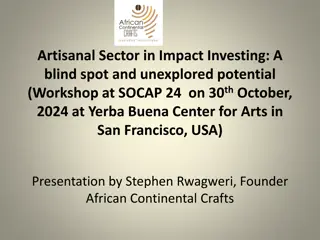 Exploring Uncharted Territories in Artisanal Sector Impact Investing