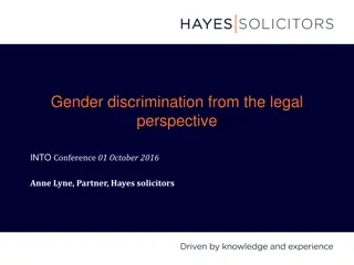 Gender Discrimination from Legal Perspective: Key Insights