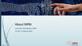 MPAI: Innovating Data Coding with Artificial Intelligence Standards
