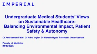 Undergraduate Medical Students' Insights on Sustainable Healthcare Practices