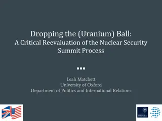 Reevaluating Nuclear Security Summit Issues