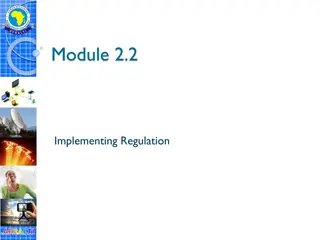 Implementing Regulation in Telecommunications for Economic Growth