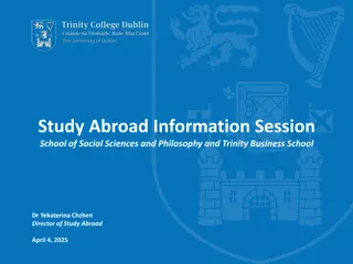 Trinity College Dublin Study Abroad Information and Application Process