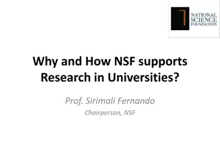 NSF's Support for University Research: Prof. Sirimali Fernando Shares Insights