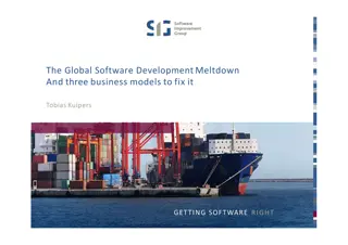 Global Software Development Meltdown: Business Models for Solutions