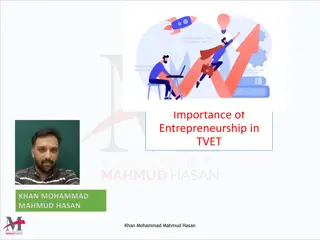 Importance of Entrepreneurship in TVET for Sustainable Development