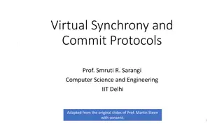 Virtual Synchrony and Commit Protocols in Distributed Systems