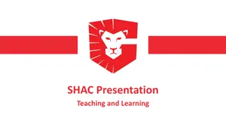 SHAC Role in Curriculum Review & Community Agency Coordination