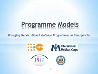 Managing Gender-Based Violence Programmes in Emergencies Interventions