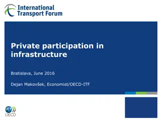 Private Participation in Infrastructure and PPP Models