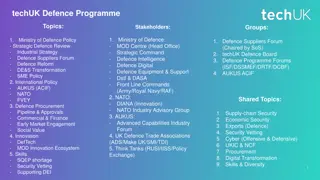 Overview of UK Defence and National Security Programmes