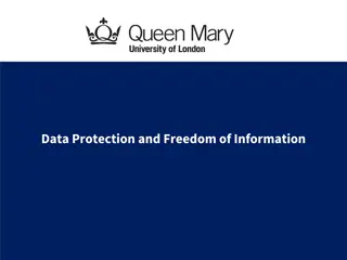 Data Protection and Freedom of Information Legislation