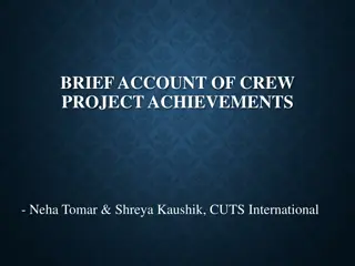 Achievements and Findings in Staple Food Sector and Bus Transport Projects