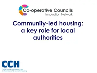 Community-Led Housing: A Key Role for Local Authorities