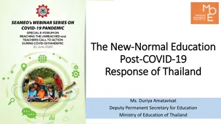 Thailand's Post-COVID-19 Education Response: A Comprehensive Overview
