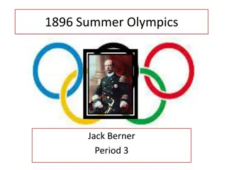 Origins and Organization of the 1896 Summer Olympics in Athens