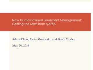 International Enrollment Management Strategies and Resources
