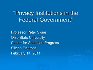 Role of Privacy Institutions in Federal Government Governance