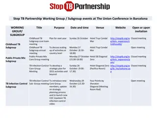 Stop TB Partnership Events at The Union Conference in Barcelona