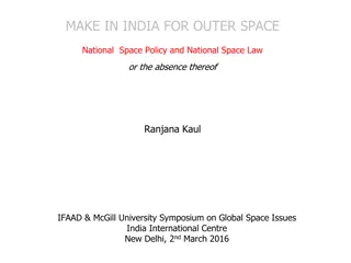 India's Space Program: Policies, Challenges, and Opportunities