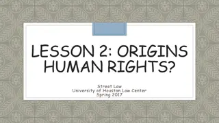 Origins of Human Rights: World War II and Beyond