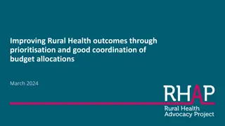 Improving Rural Health Outcomes Through Budget Prioritization