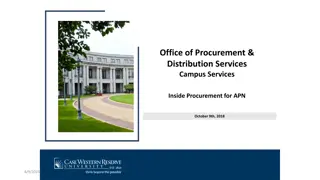 Campus Procurement and Distribution Services Overview