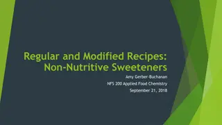 Sugar Content in Recipes