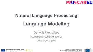 Probabilistic Language Modeling in Natural Language Processing
