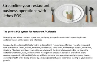 Effortless Restaurant Operations Optimization with Lithos POS