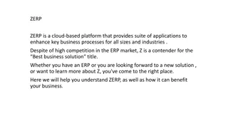 Introducing ZERP: Cloud-Based Business Solutions
