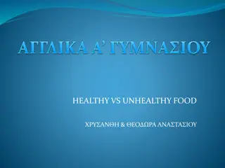 Healthy vs Unhealthy Food Choices for Better Nutrition