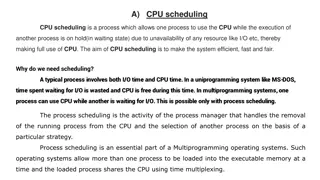 CPU Scheduling and Types of Schedulers