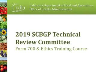 California Department of Food and Agriculture Form 700 Filing Process Guide