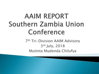 7th Tri-Division AAIM Advisory: SZBU Programs and Projects Overview