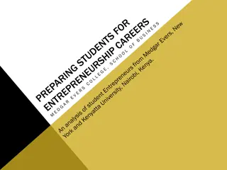 Entrepreneurship Study: Co-Authors, Research Questions, Demographics
