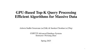 Efficient GPU-Based Top-K Query Processing Algorithms