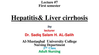 Hepatic Disorders and Liver Function