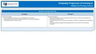 Geography Progression of Learning at Hailey CE Primary School