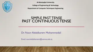 Verb Tenses: Past Continuous and Simple Past Usage
