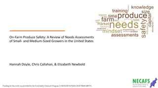 Produce Safety Needs Assessment for Small and Medium-Sized Growers