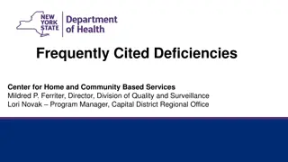 Frequently Cited Deficiencies in Home Care Services