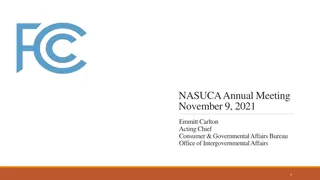 FCC's Consumer and Governmental Affairs Bureau (CGB) and Office of Intergovernmental Affairs (IGA)